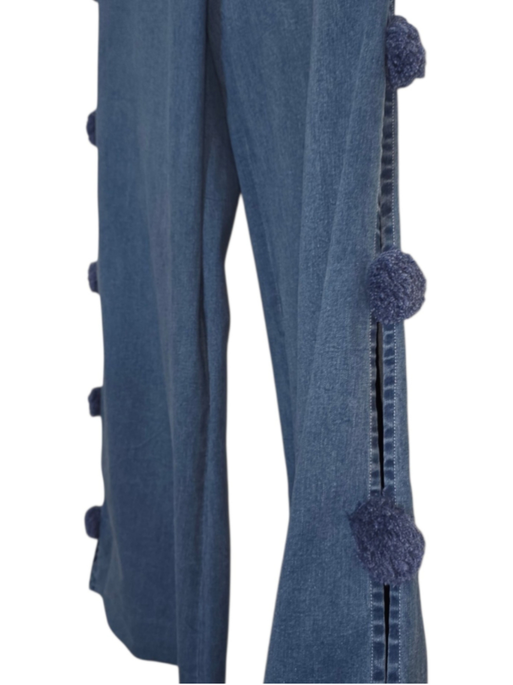 Women's Hope for Flowers by Tracy Reese Wide Leg Jeans, Size XS Blue - Picture 3 of 7